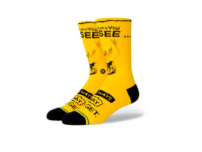 Calcetin Stance What You Get Unisex Amarillo