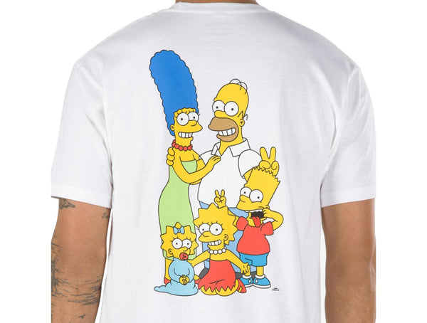 Polera Vans The Simpsons Family Hombre Blanco